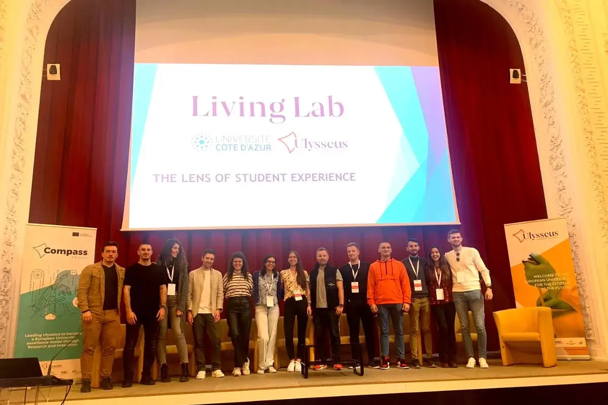 Group of students after the simulation of Living Lab in Nice