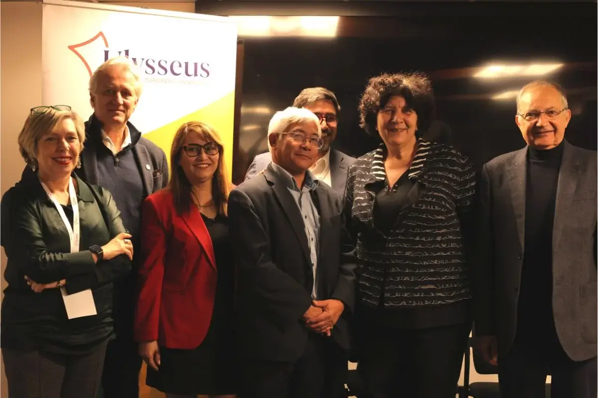 Representatives of Ulysseus at the press conference for the opening of the first living lab