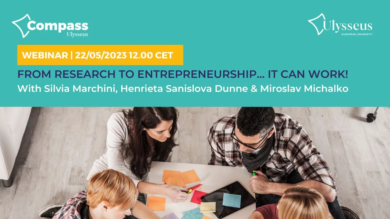 Webinar From research to entrepreneuship. It can work!